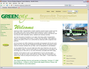 Greenway Public Transportation Web site