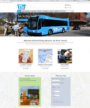 Tar River Transit responsive website